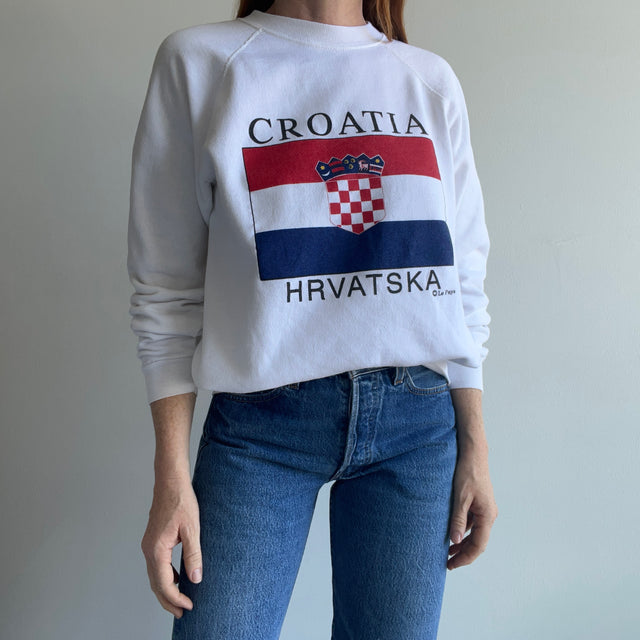 1980s Croatia Hrvatska Tourist Sweatshirt