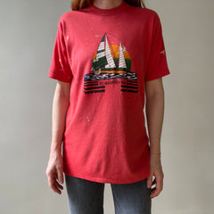 1980s Red St. Maarten N.A T Shirt