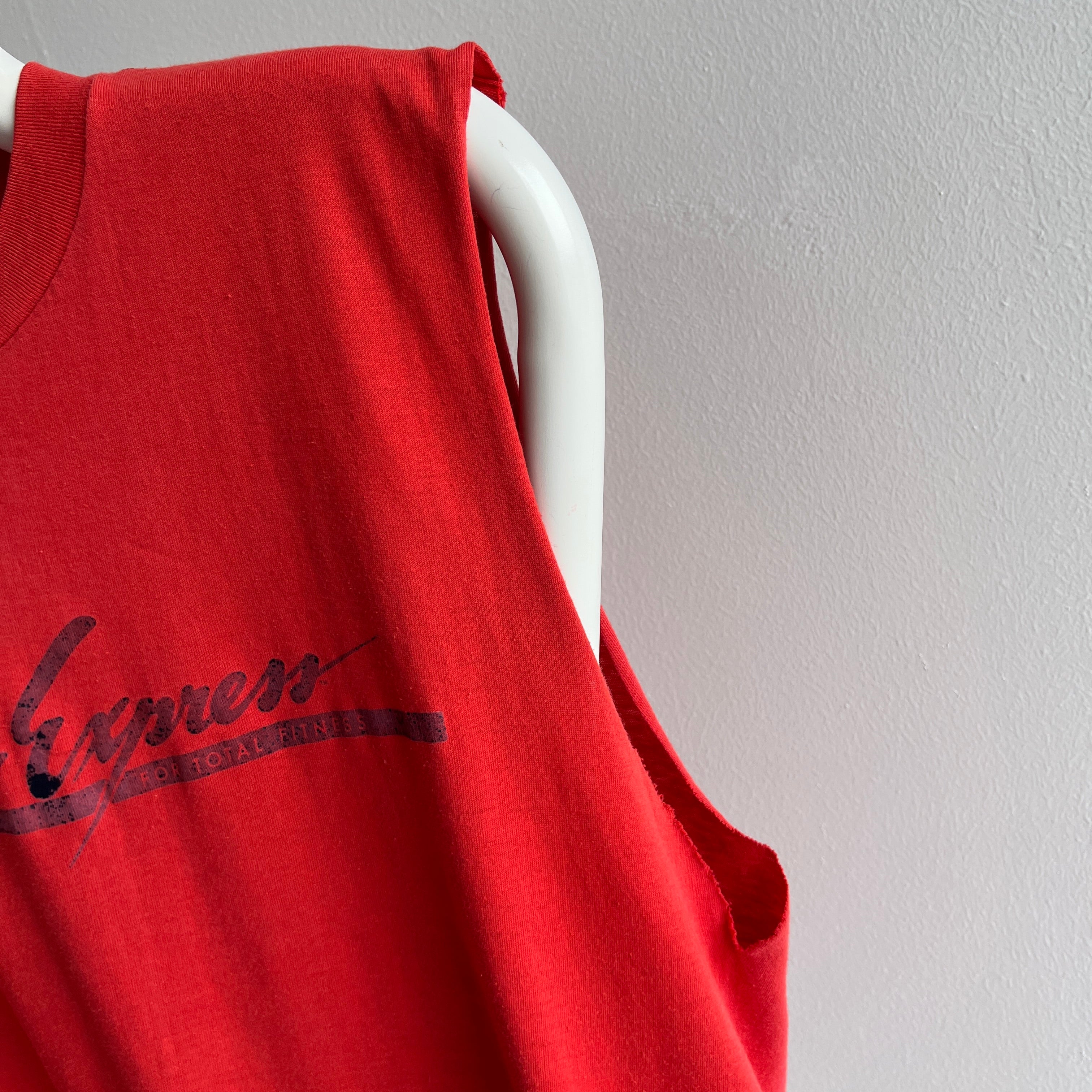 1980s Body Express - For Total Fitness - DIY Sun Faded Tank Top