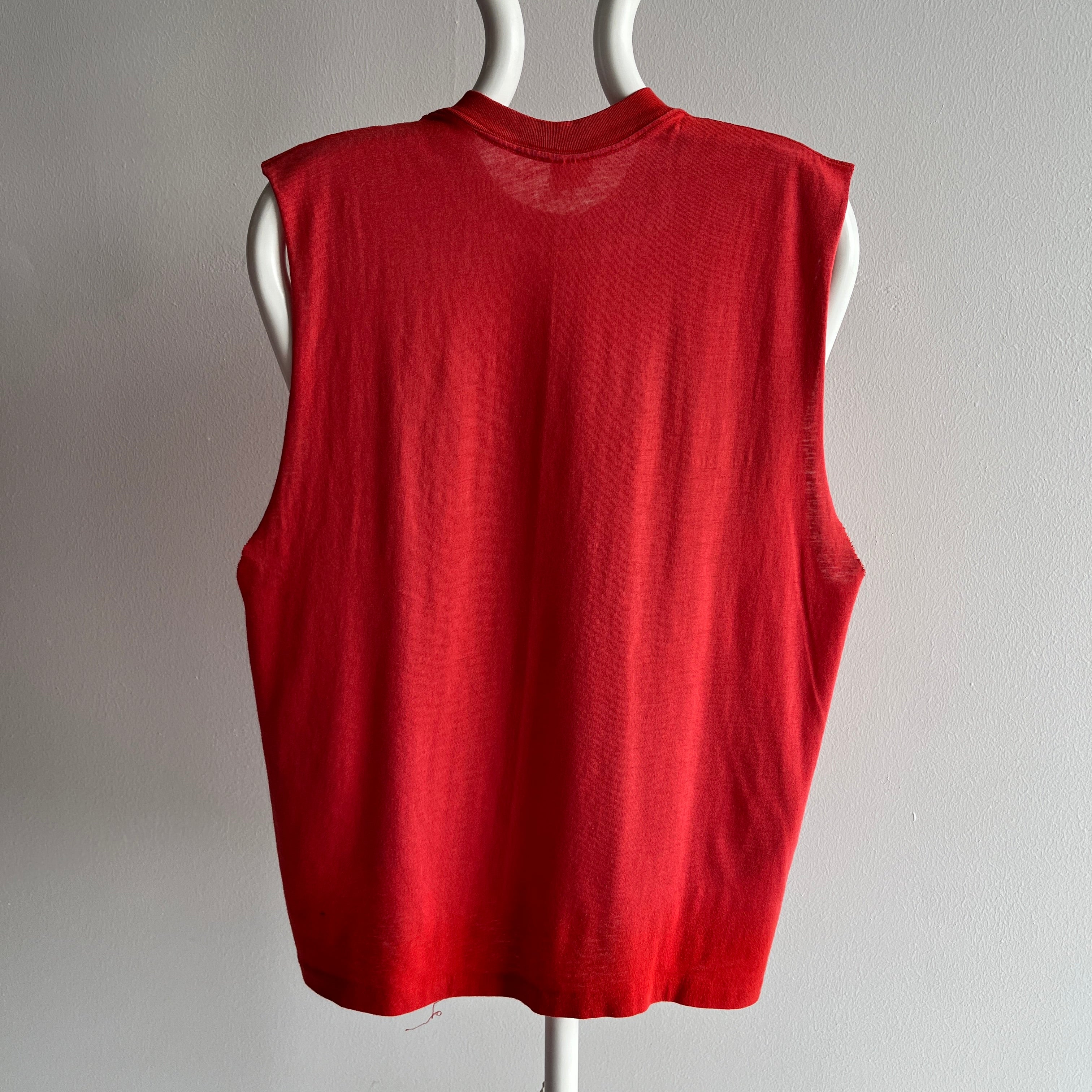 1980s Body Express - For Total Fitness - DIY Sun Faded Tank Top