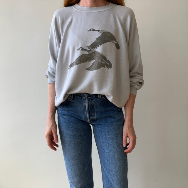 1993 Canada Geese Sweatshirt - Paper Thin + Slouchy