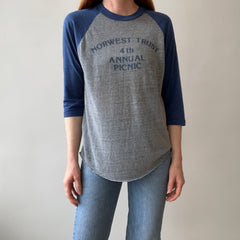 1984 Soft and Silky Paper Thin Norwest Trust Annual Picnic Baseball T-Shirt
