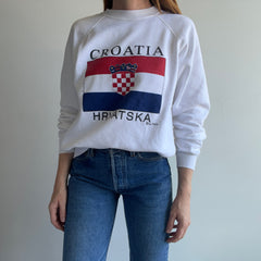 1980s Croatia Hrvatska Tourist Sweatshirt