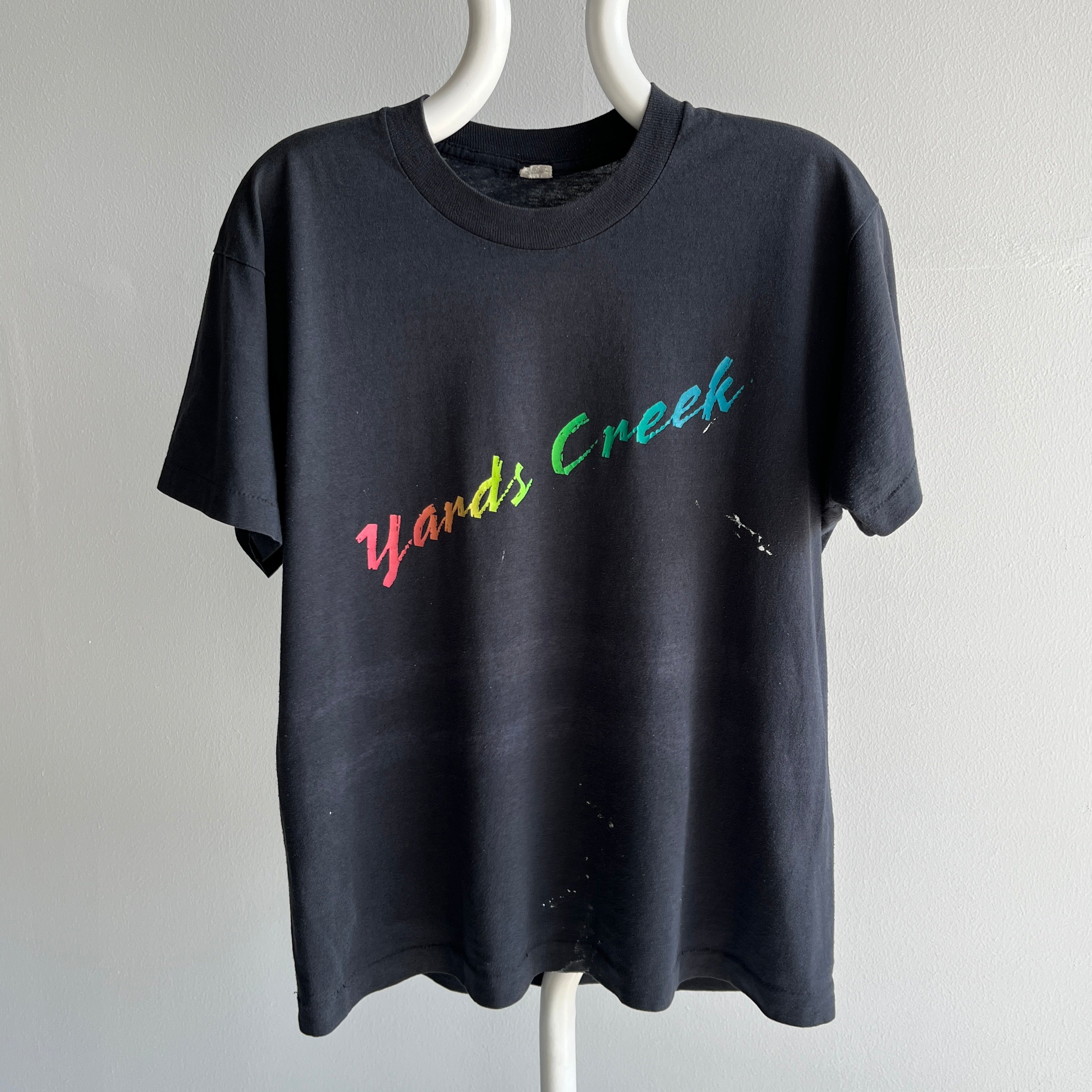 1980s Yards Creek, New Jersey Paint Stained T-Shirt