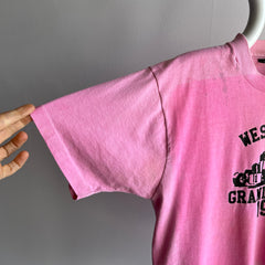 1980s Westport Grand Prix Extreme Sun Fade Cotton T-Shirt - Staining