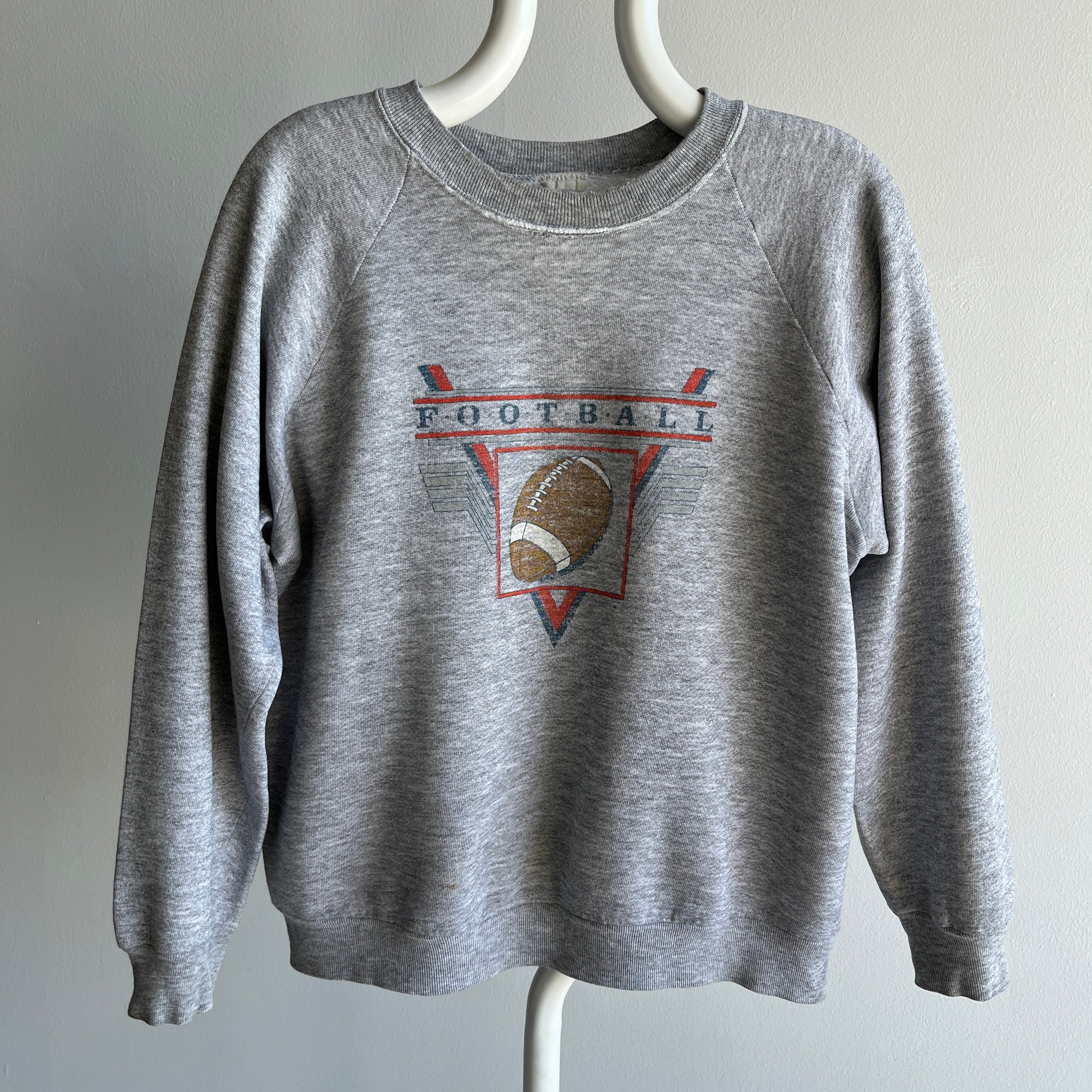 1980s Football Perfectly Worn Sweatshirt