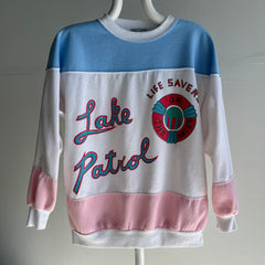 1980s Lake Patrol Life Saver on the Water Sweatshirt