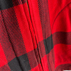 1970s Buffalo Plaid Wool Hunting Jacket without Lining - WOWOWOW