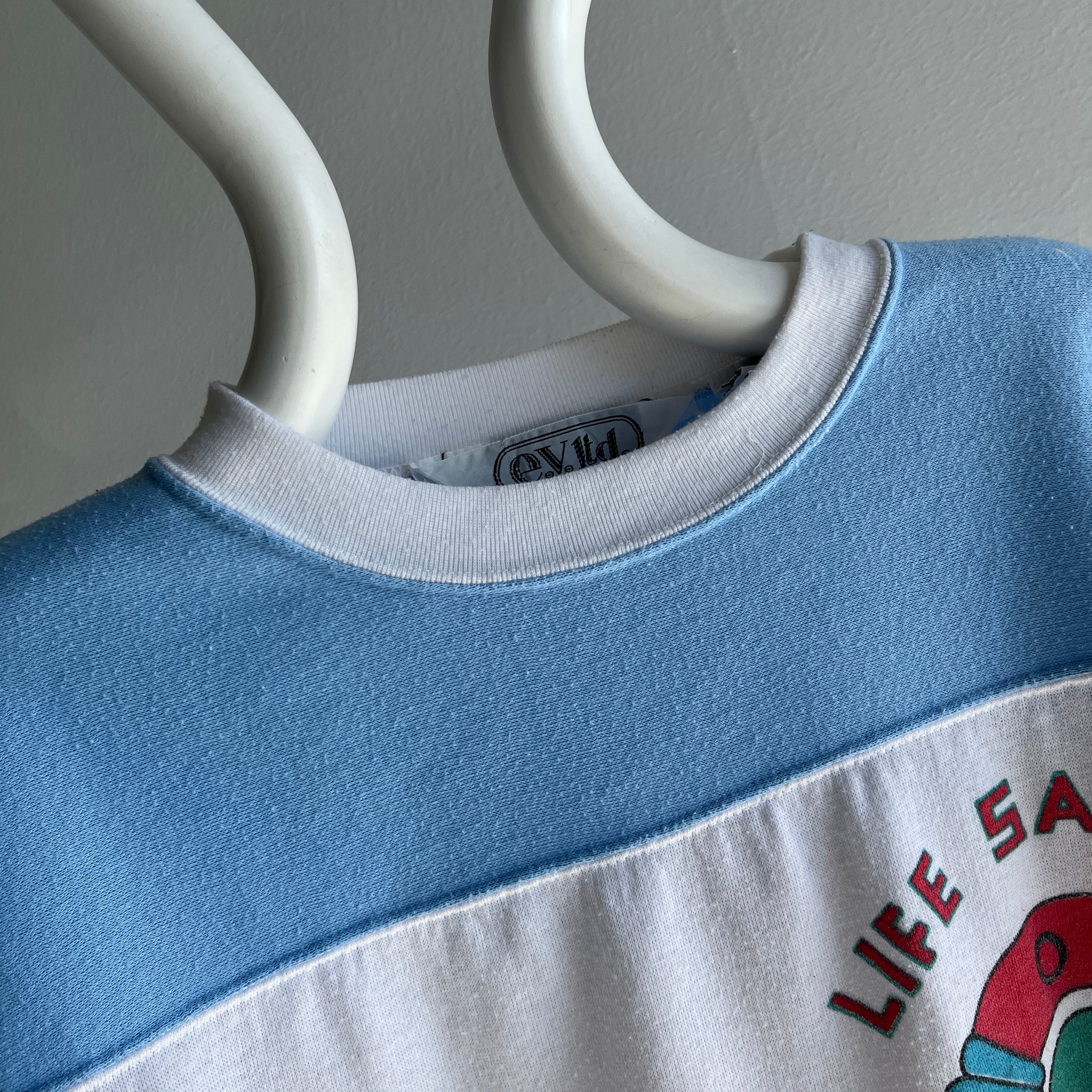 1980s Lake Patrol Life Saver on the Water Sweatshirt