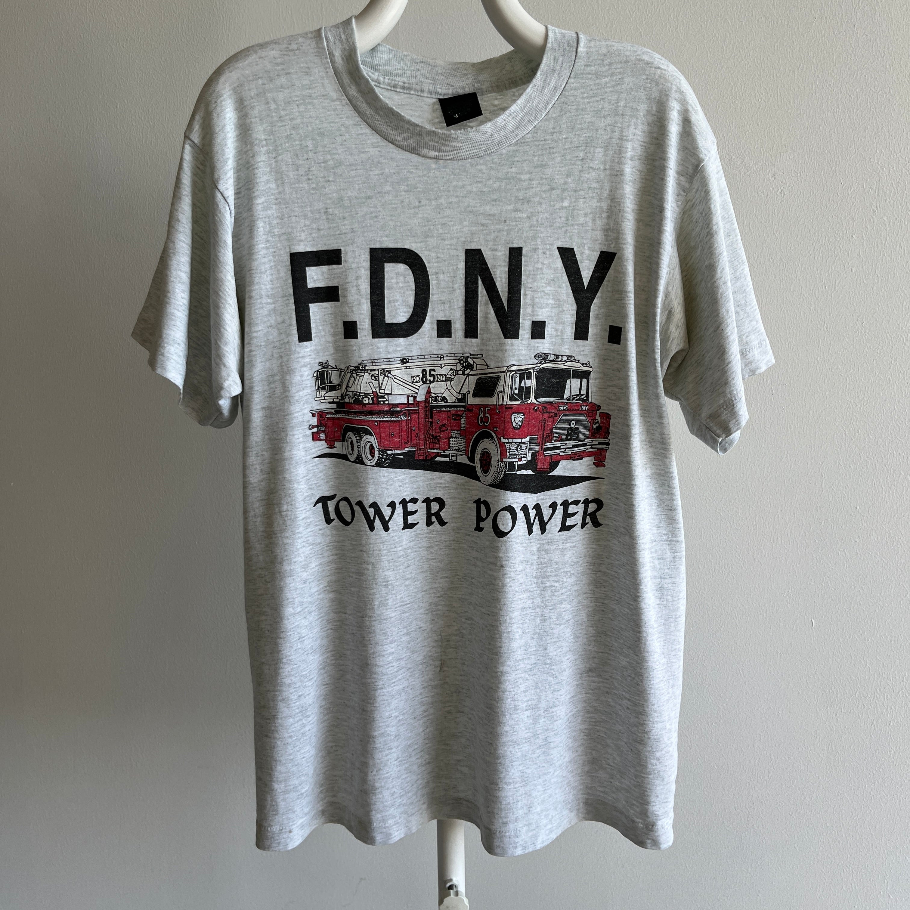 1980/90s FDNY Thinned Out and Thrashed T-Shirt by Screen Stars