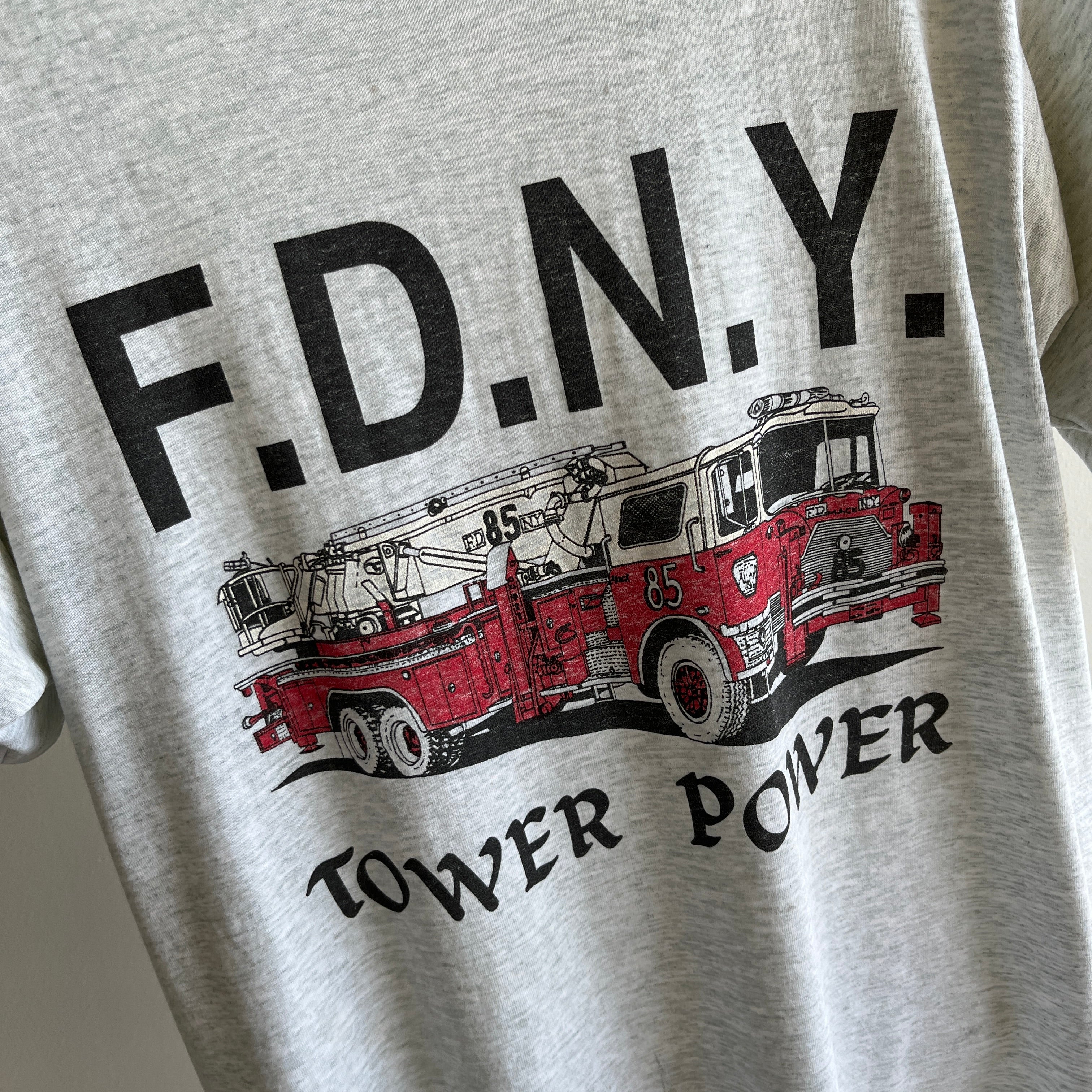 1980/90s FDNY Thinned Out and Thrashed T-Shirt by Screen Stars