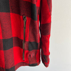 1970s Buffalo Plaid Wool Hunting Jacket without Lining - WOWOWOW