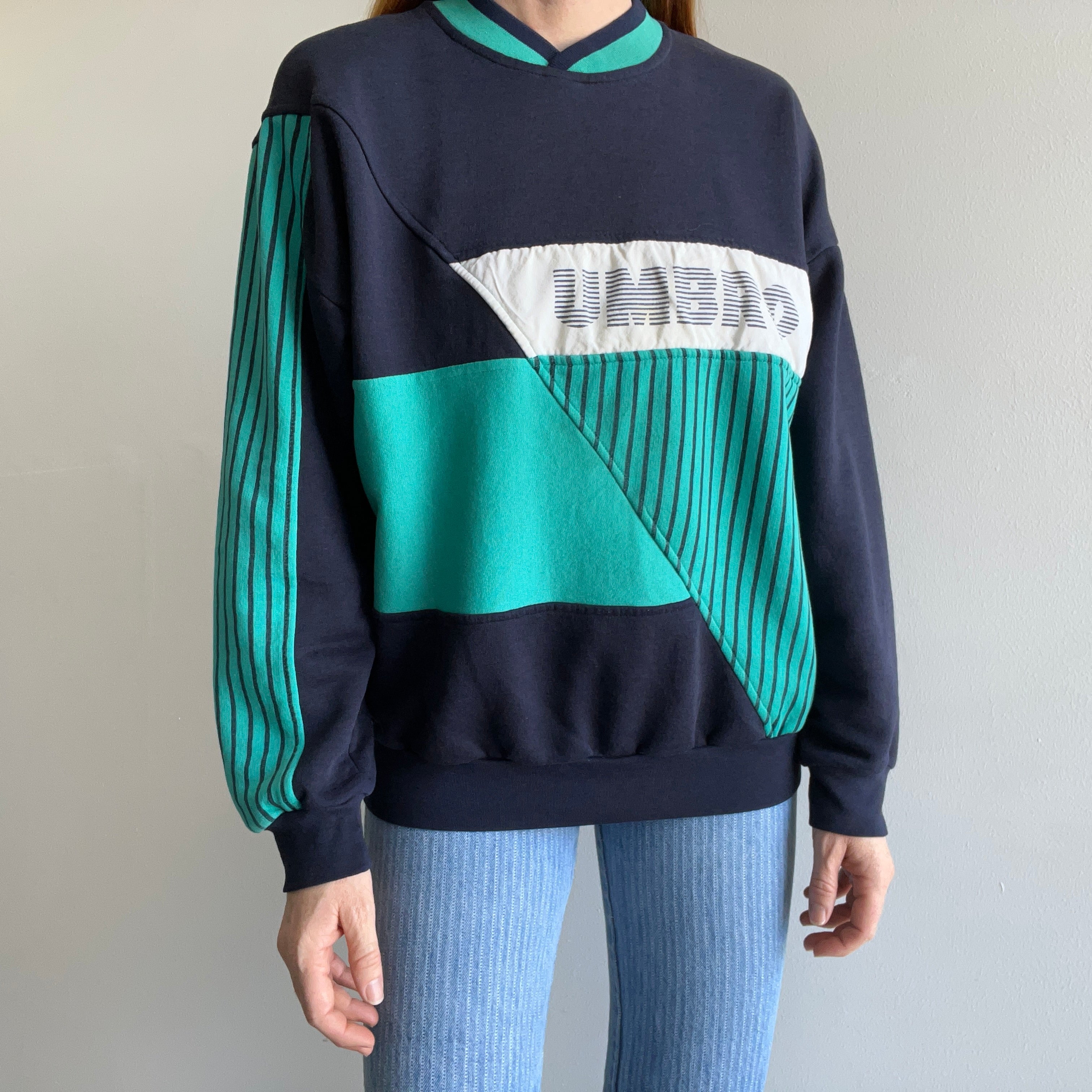 1980s Umbro Sports Color Block Sweatshirt