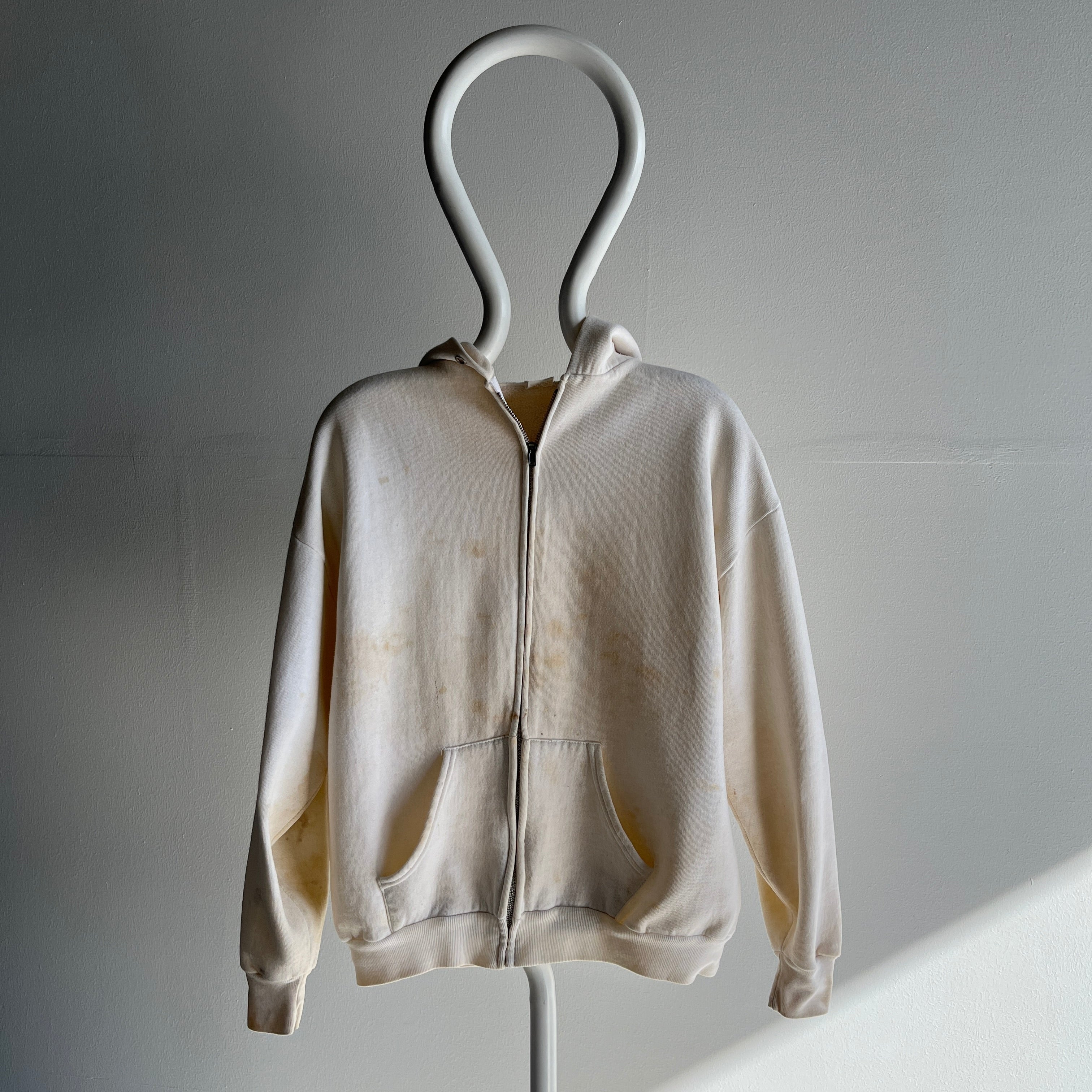 1970s Rotten Formerly White Zip Up Hoodie by Sportswear