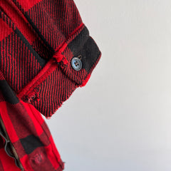 1970s Buffalo Plaid Wool Hunting Jacket without Lining - WOWOWOW