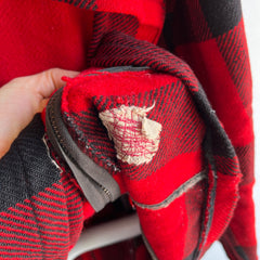 1970s Buffalo Plaid Wool Hunting Jacket without Lining - WOWOWOW