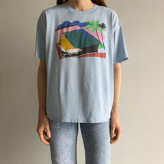 1980s Pool Scape Graphic T-Shirt - Very Cool