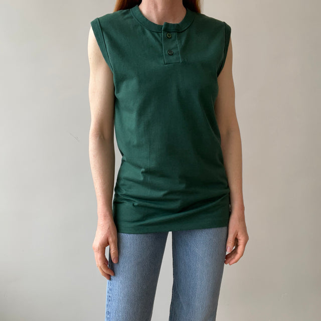 1980s Henley Cut Off T-Shirt