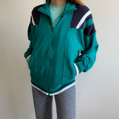 1980/90s Christian Dior Zip Up Tracksuit Style Sweatshirt Jacket