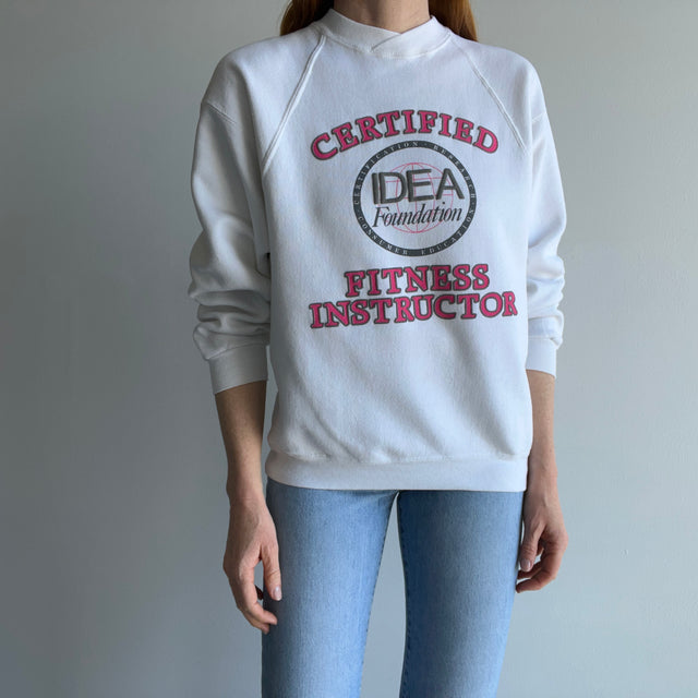 1980s Certified Fitness Instructor "Setting the Standards for Fitness" Sweatshirt