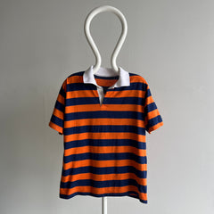 1970/80s Navy and Orange Polo T-Shirt