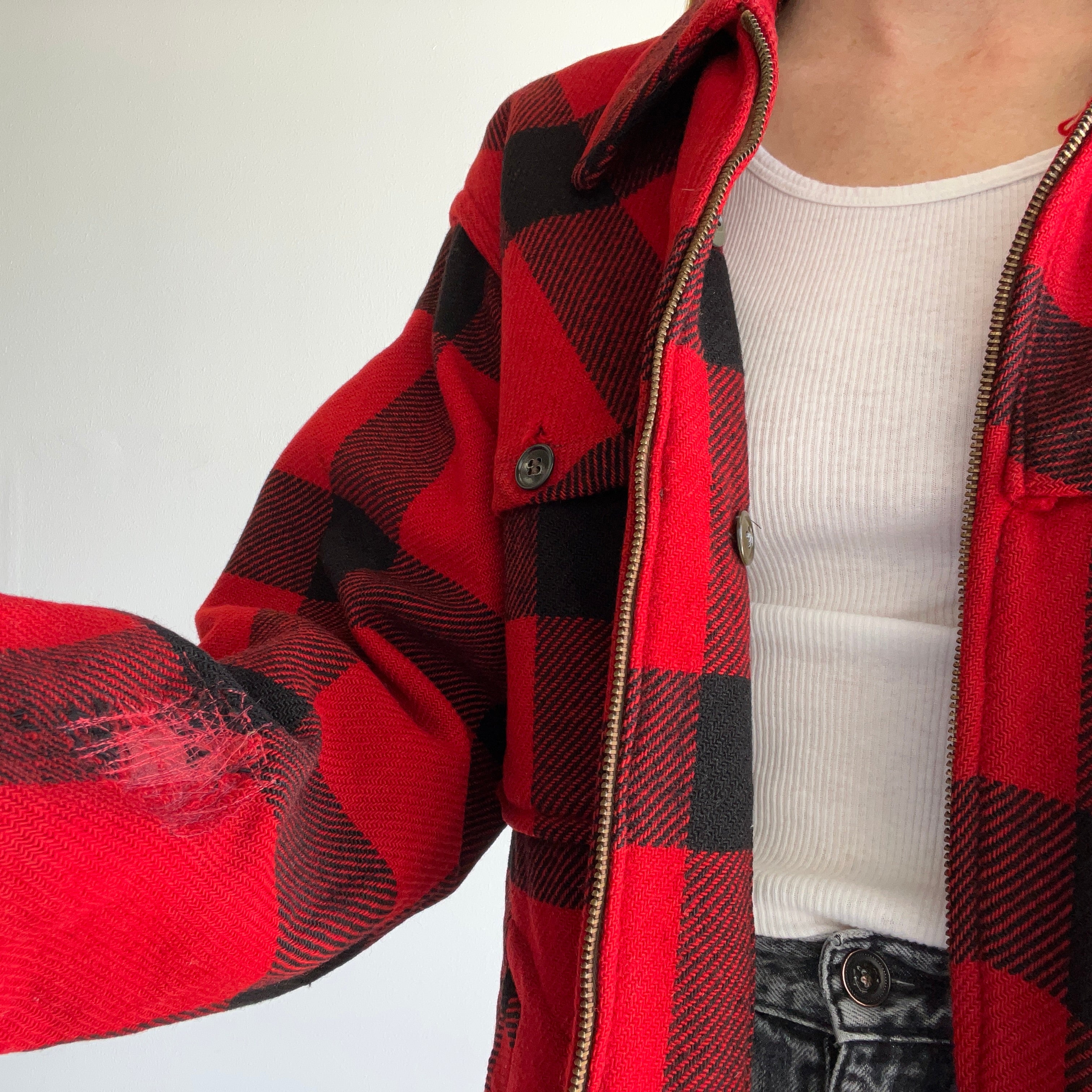 Buffalo plaid hunting discount jacket