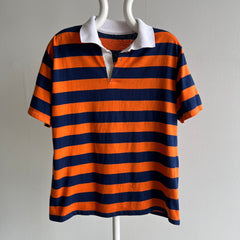 1970/80s Navy and Orange Polo T-Shirt