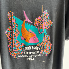 1994 Lenny and Joe's Fishtale Madison, WestBrook, CT Perfectly Worn Rolled Neck T-Shirt