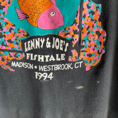 1994 Lenny and Joe's Fishtale Madison, WestBrook, CT Perfectly Worn Rolled Neck T-Shirt