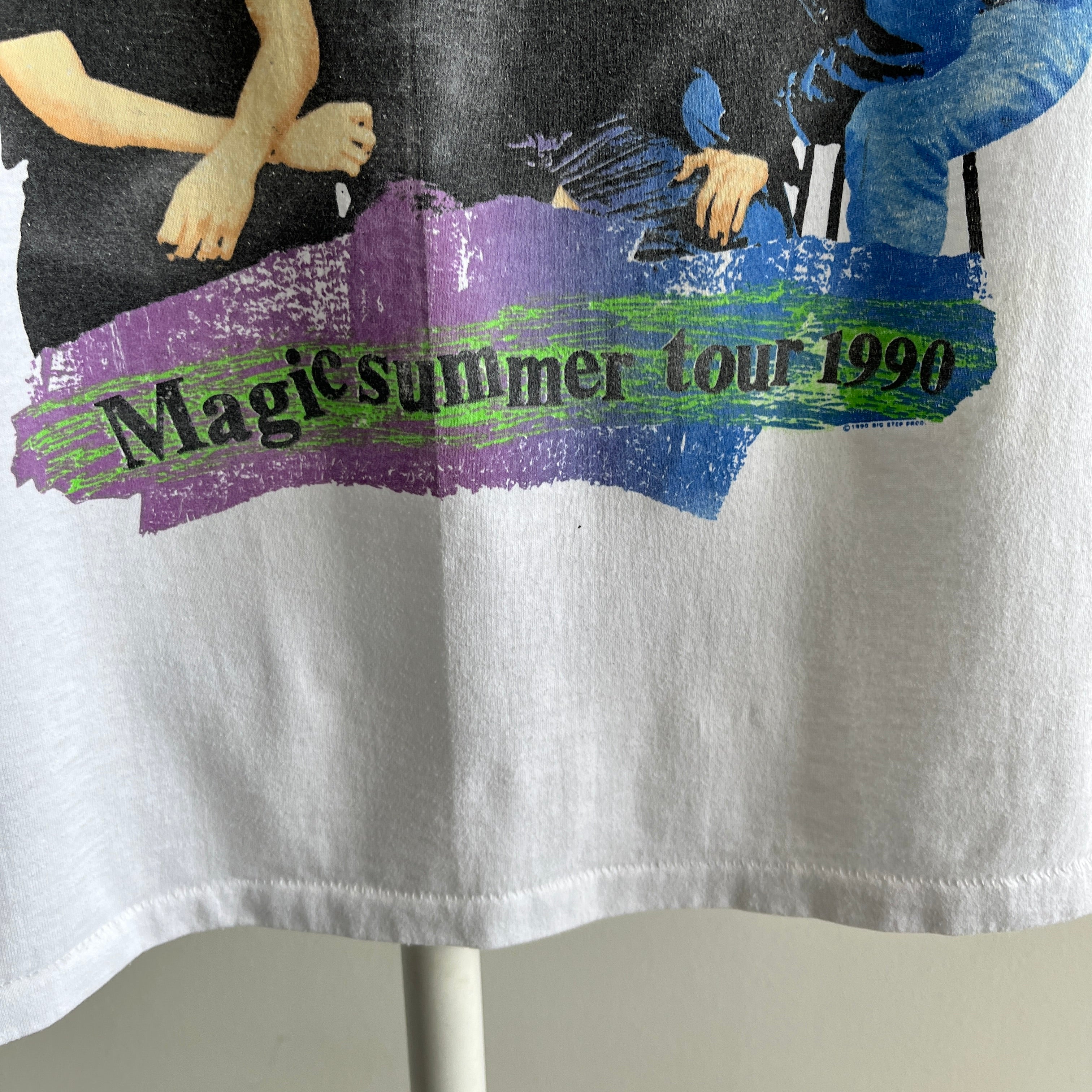 1990 NKOTB New Kids on the Block Magic Summer Tour T-Shirt - Yes, Indeed