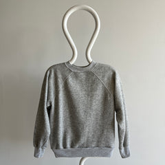 1980s Perfectly Generic and Awesome Blank Gray Sweatshirt - RARE!