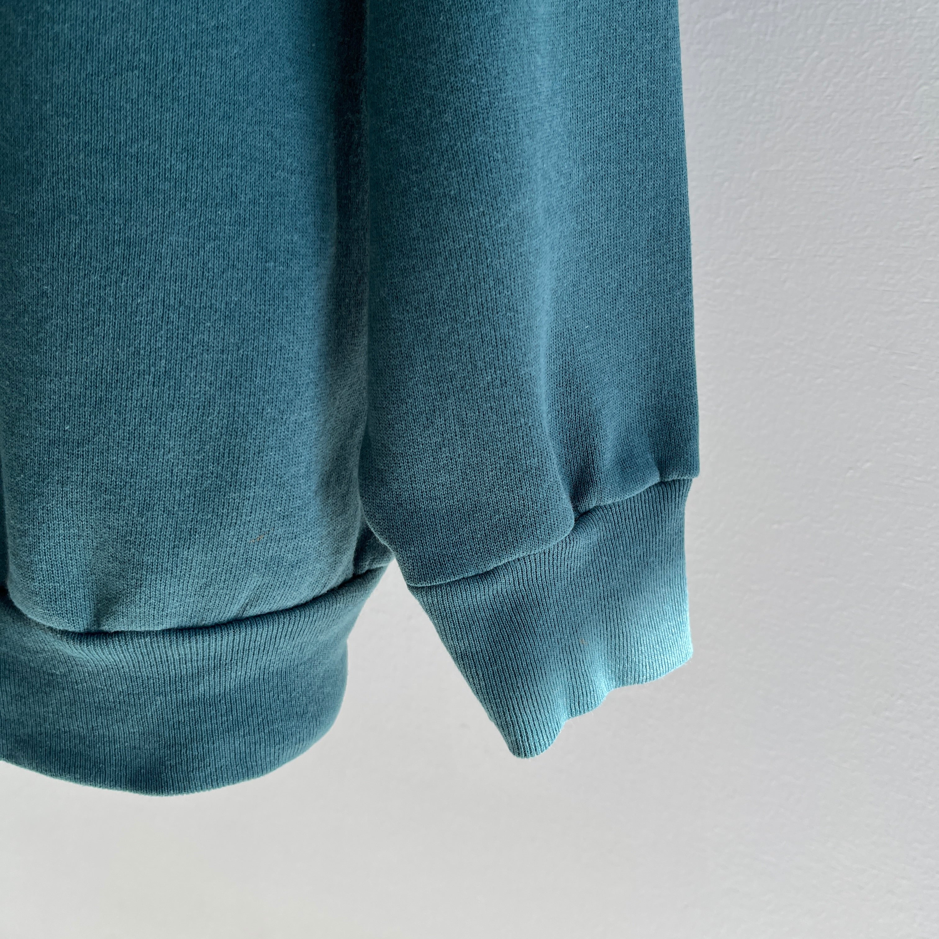 1990s Deep Aqua Sweatshirt by Tultex