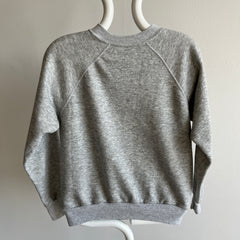 1980s Perfectly Generic and Awesome Blank Gray Sweatshirt - RARE!