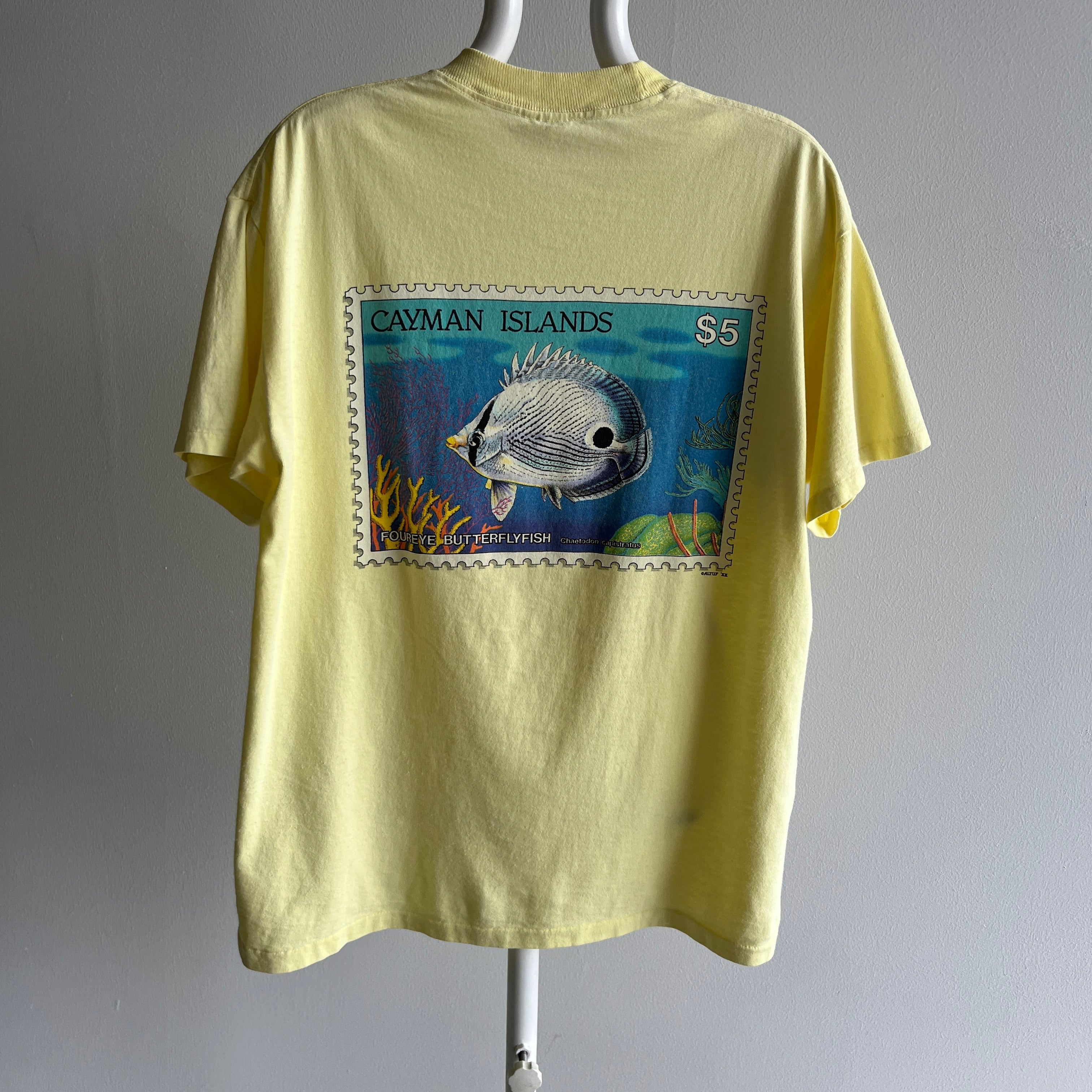 July 4, 1988 Grand Cayman Islands Foureye Butterflyfish T-Shirt