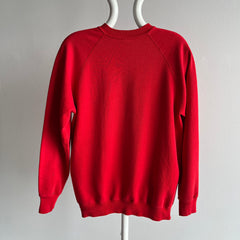 1970/80s Blank Red Raglan Sweatshirt
