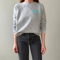 1980s Wycliffe's Quest Gray Raglan (The Perfect Cut) Sweatshirt