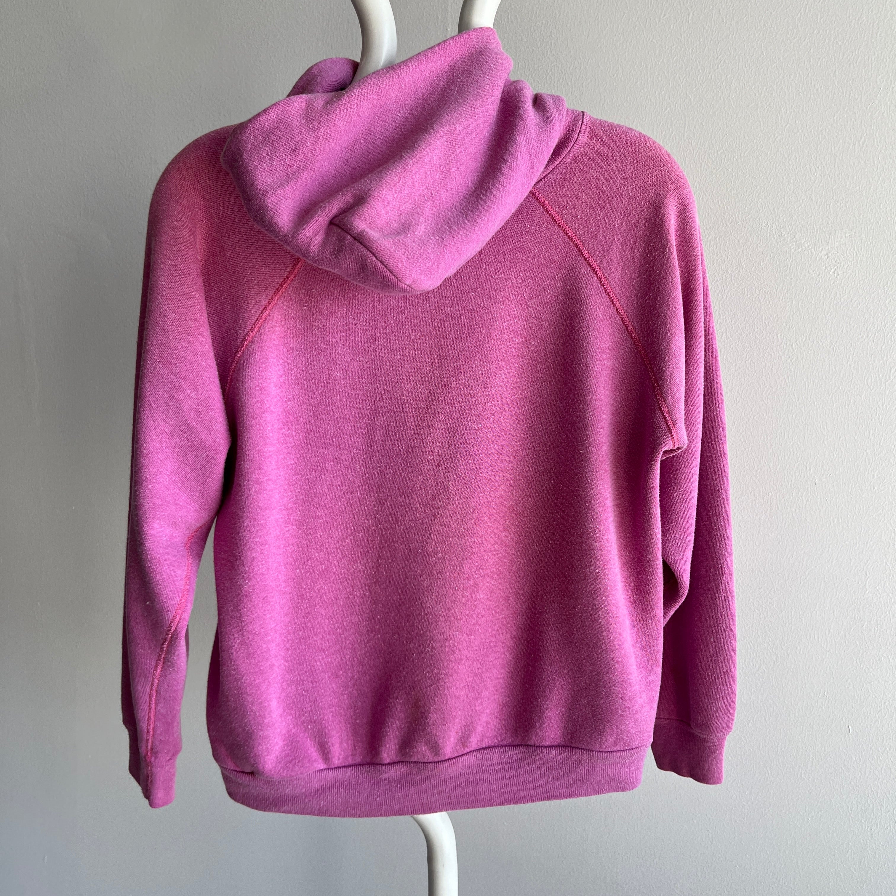 1980s SUNY Bringham Lilac/Pink Pullover Hoodie - A Dream!