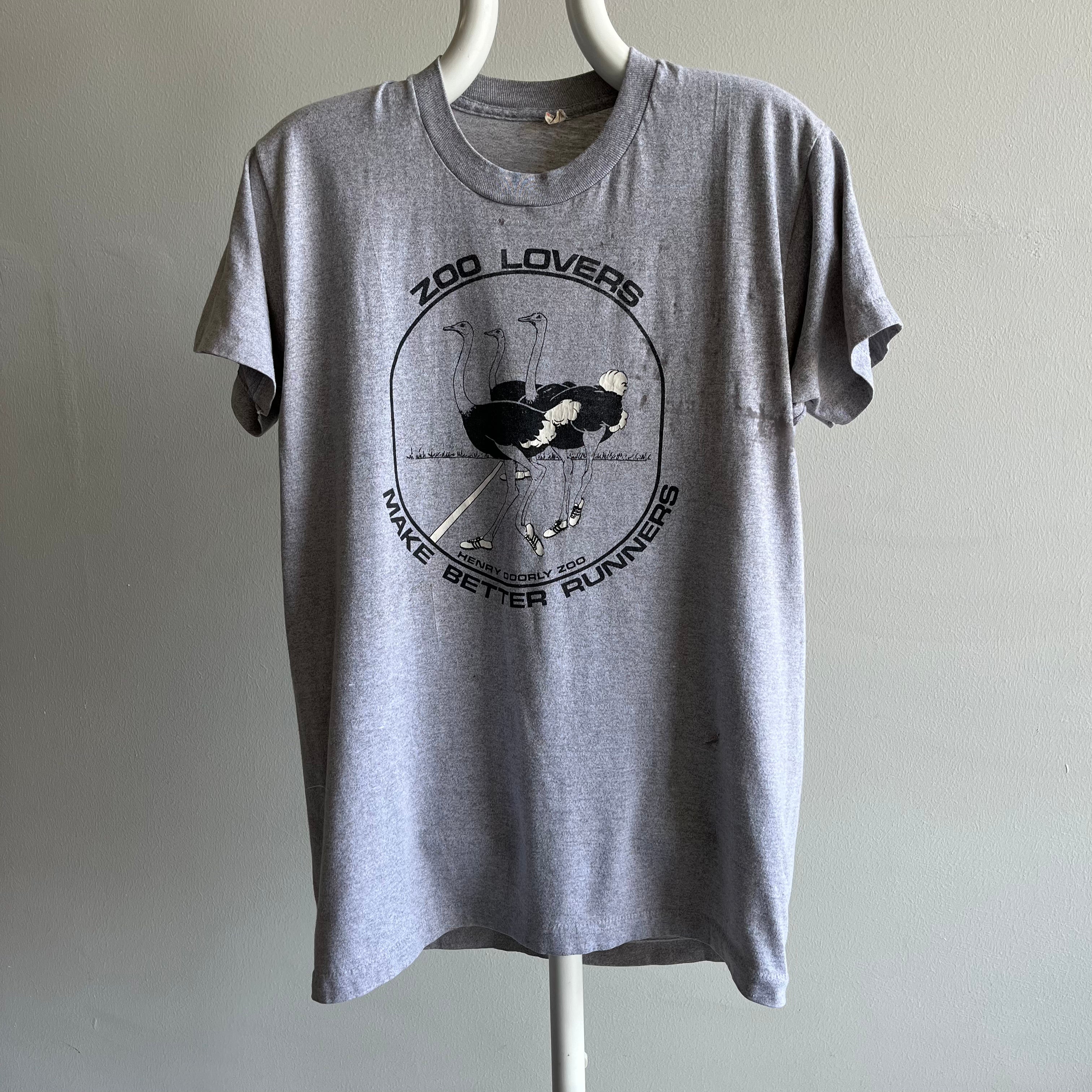 1980s Zoo Lovers Make Better Runners T-Shirt