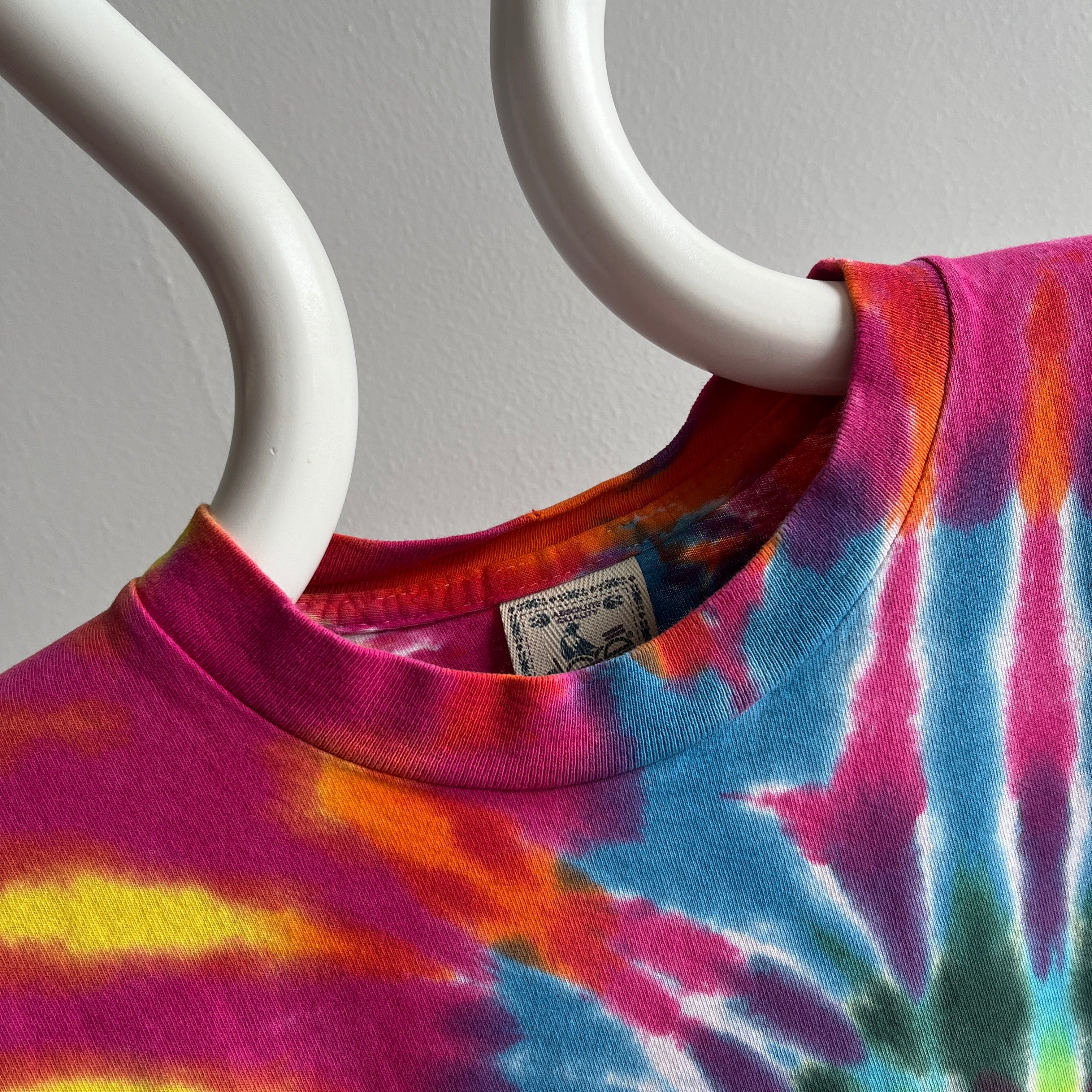 1980s Cut Long Sleeve Tie Dye T-Shirt - So Good!