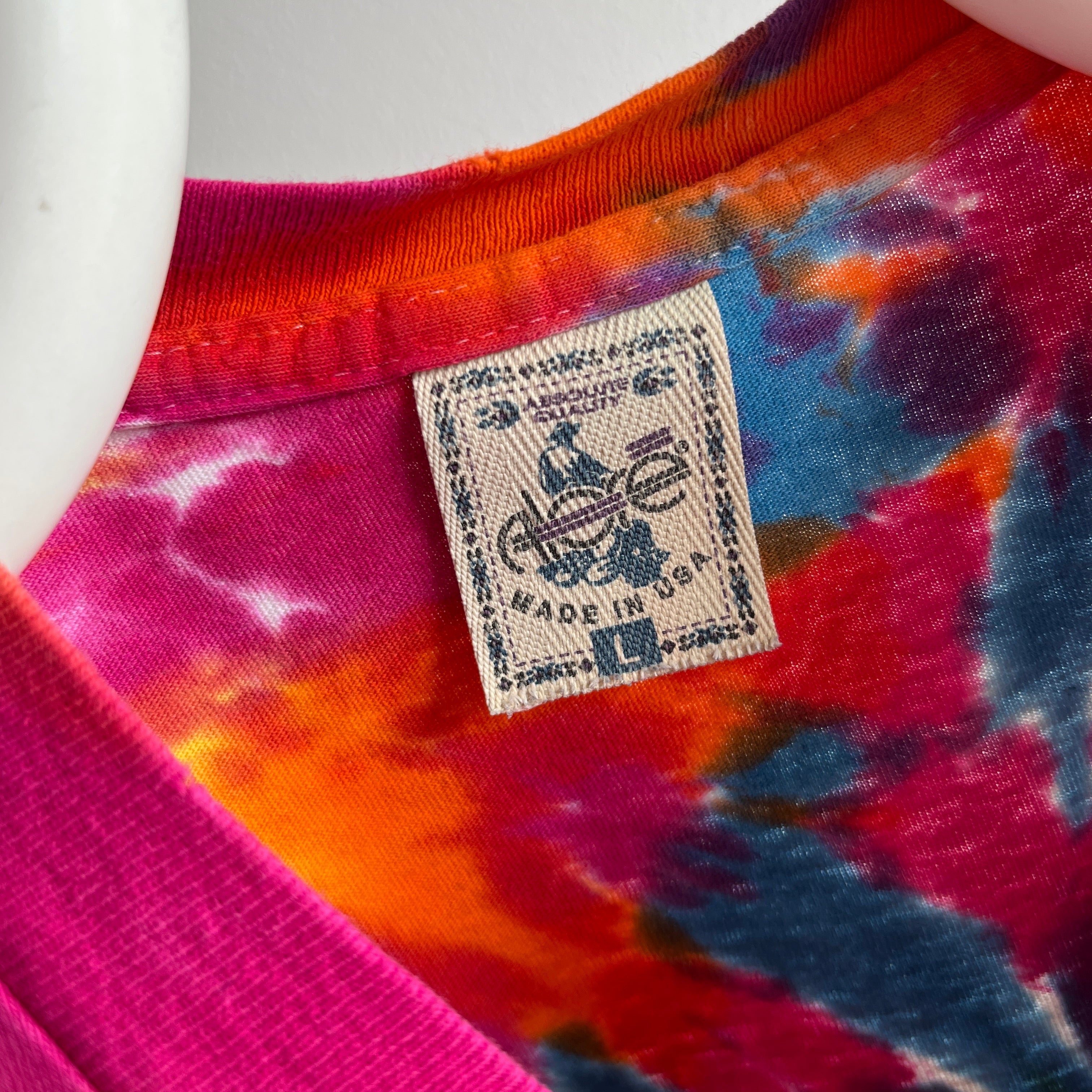 1980s Cut Long Sleeve Tie Dye T-Shirt - So Good!