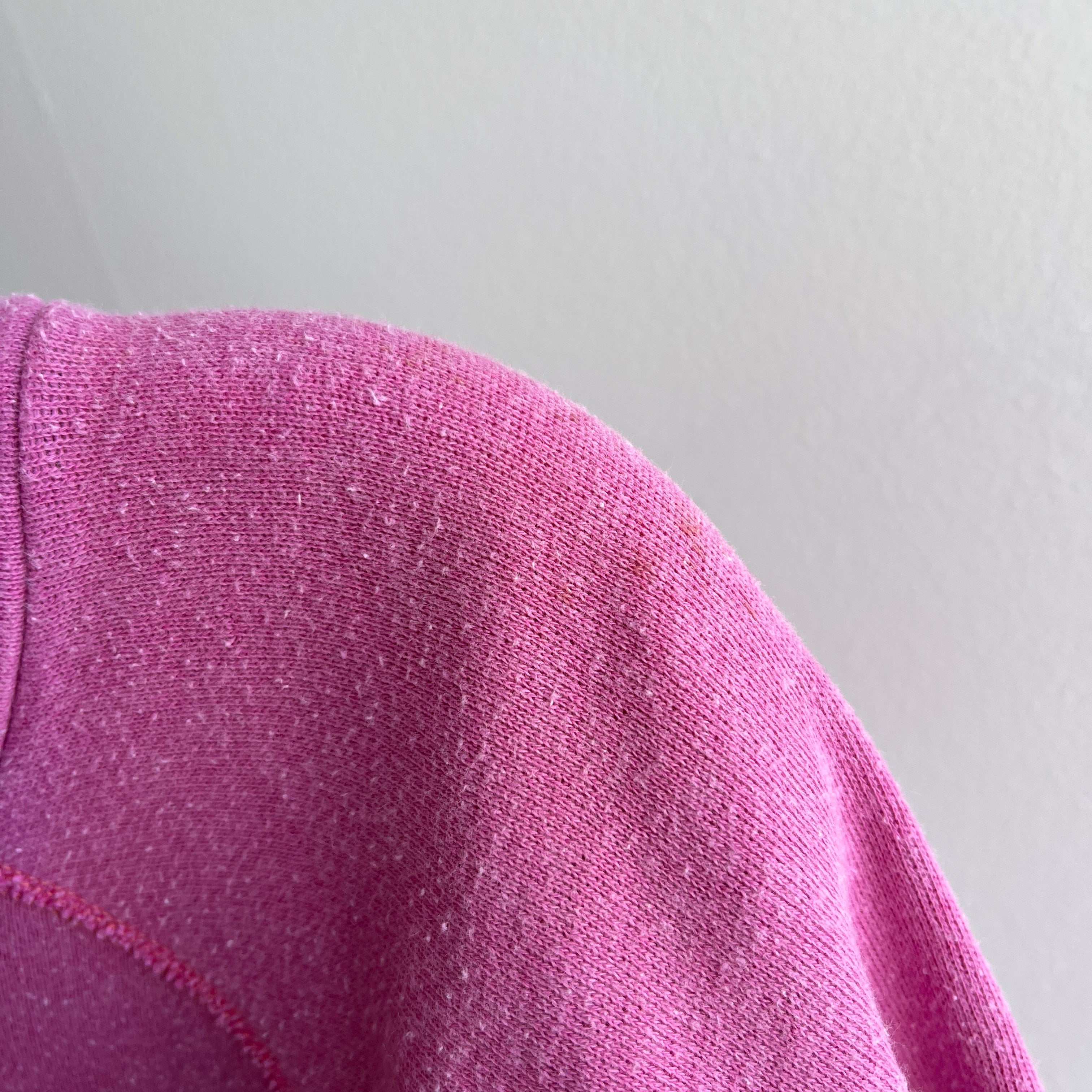 1980s SUNY Bringham Lilac/Pink Pullover Hoodie - A Dream!