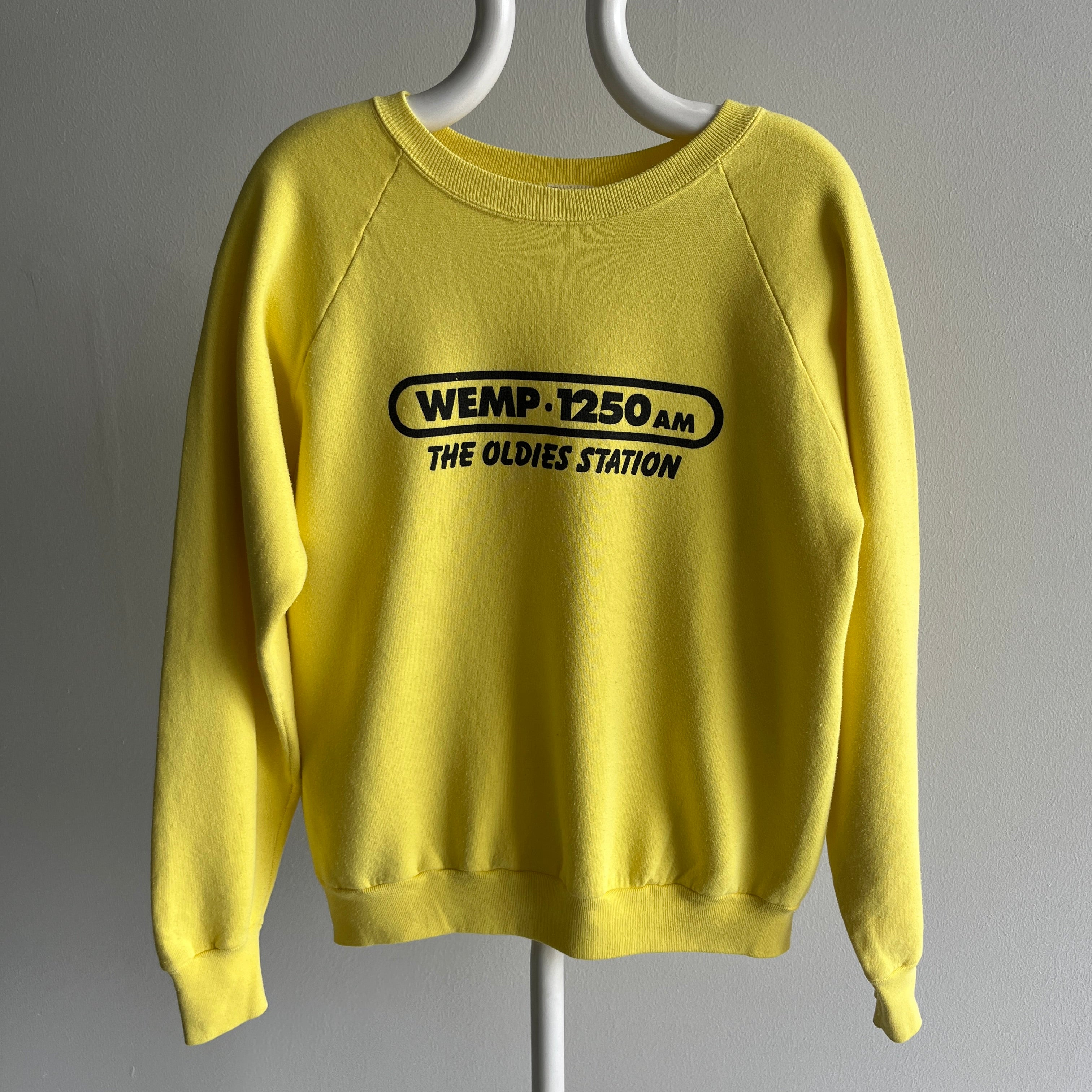 1980s WEMP 1250AM Radio - The Oldies Station - Sweatshirt