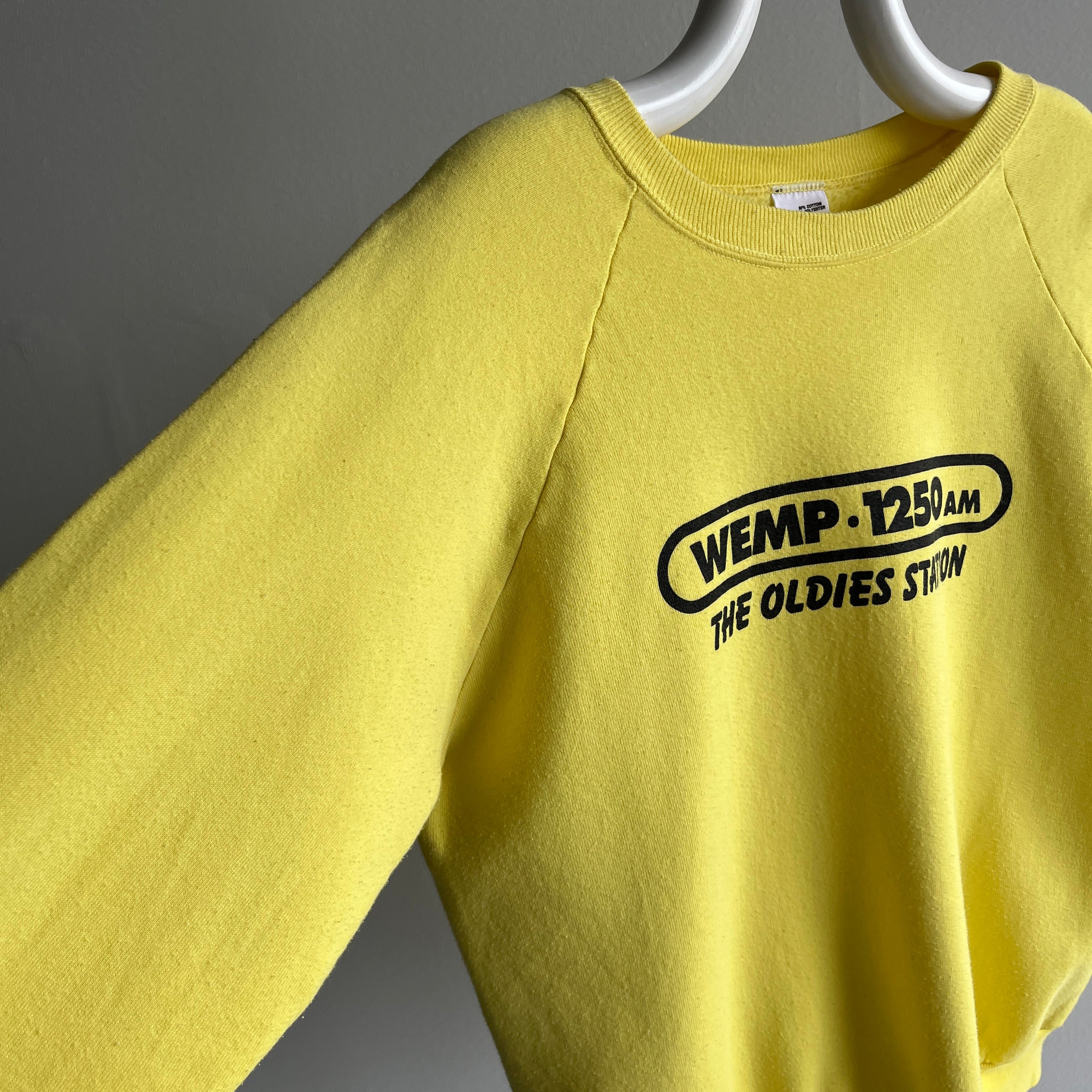 1980s WEMP 1250AM Radio - The Oldies Station - Sweatshirt