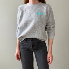 1980s Wycliffe's Quest Gray Raglan (The Perfect Cut) Sweatshirt