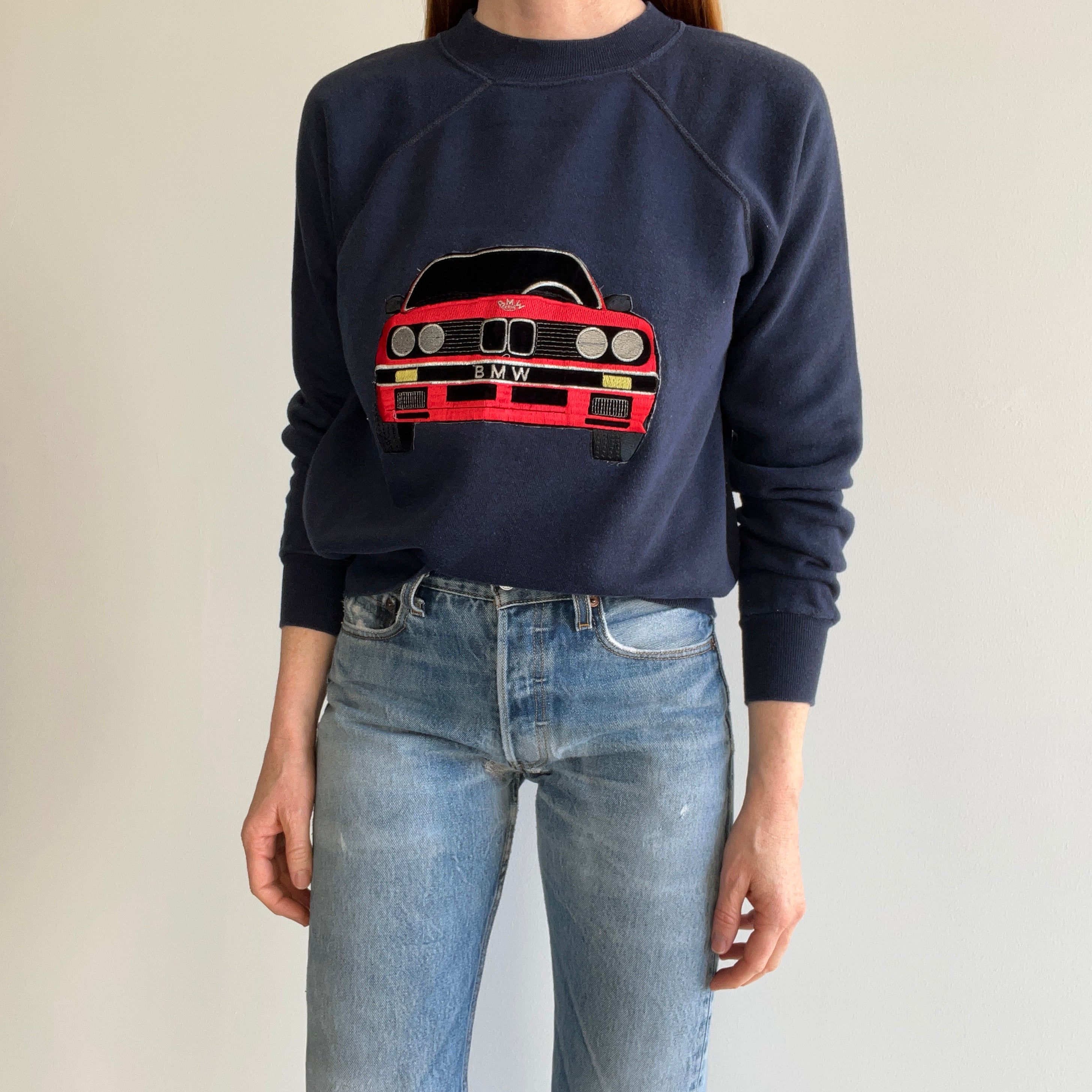 1980s BMW Car Patch Sweatshirt