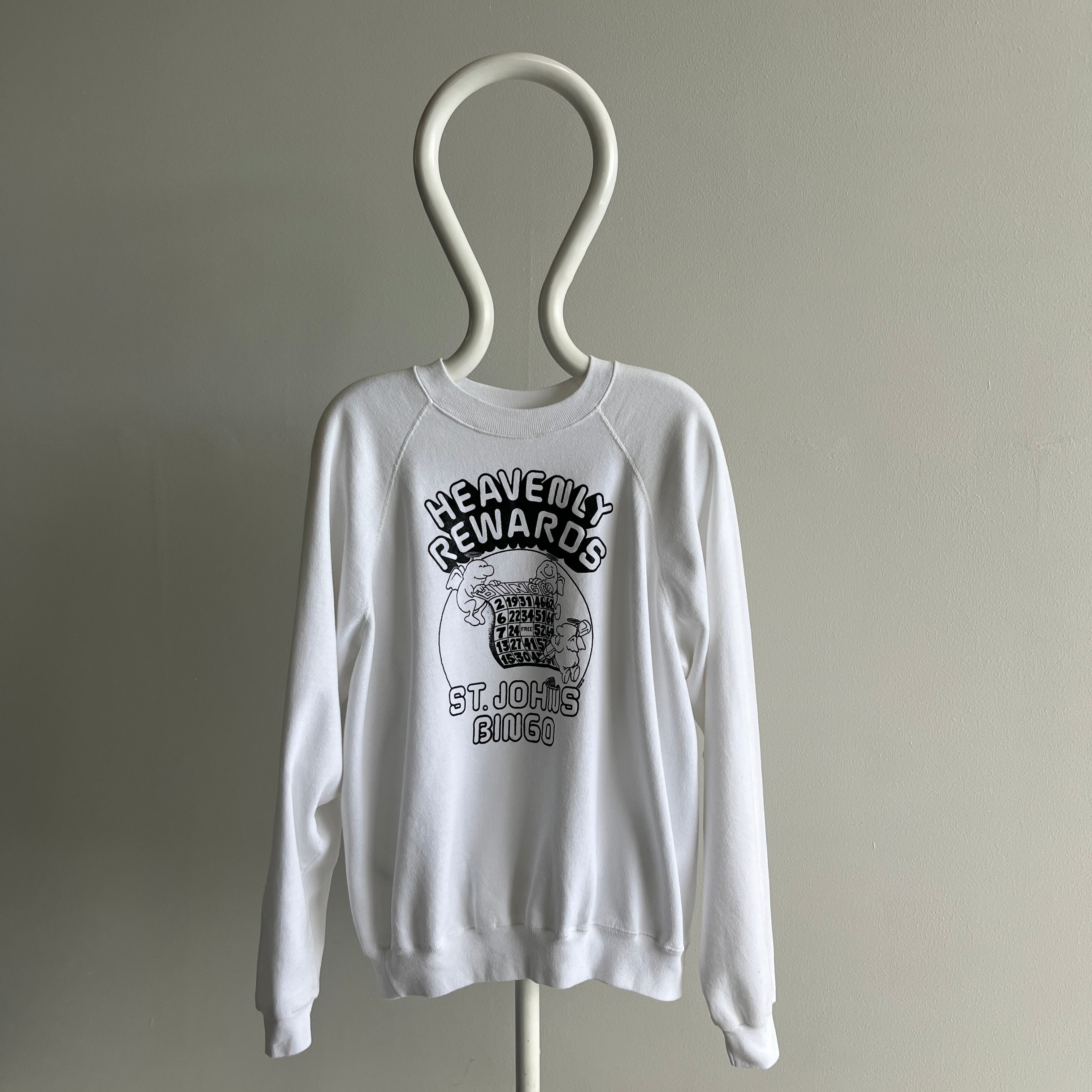 1985 Heavenly Rewards St. John's Bingo Sweatshirt
