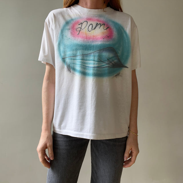 1980s Airbrushed Pam T Shirt...Awwww...Pam