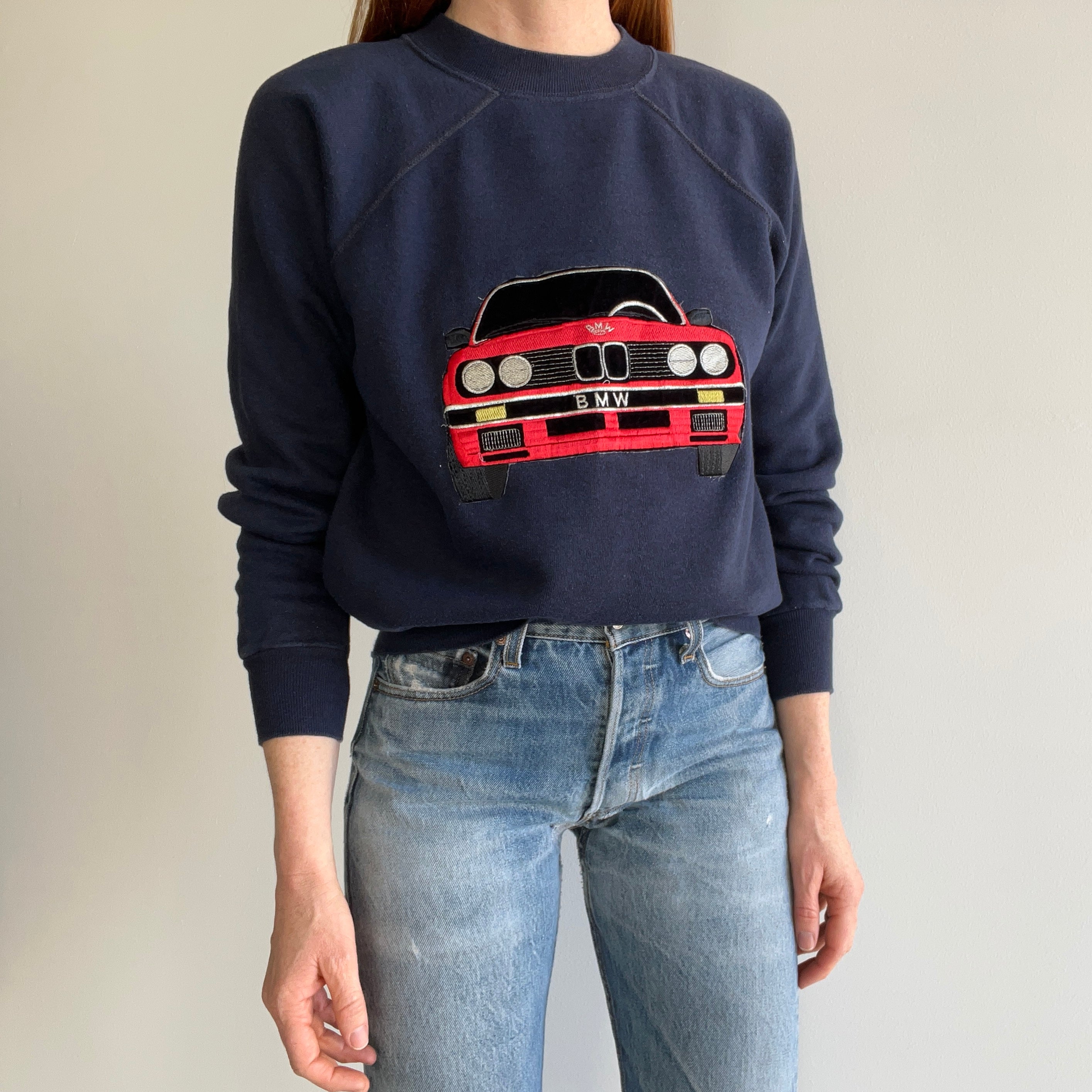 1980s BMW Car Patch Sweatshirt