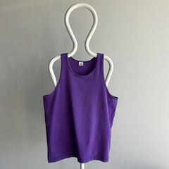 1980s Faded Purple Cotton Tank Top by FOTL