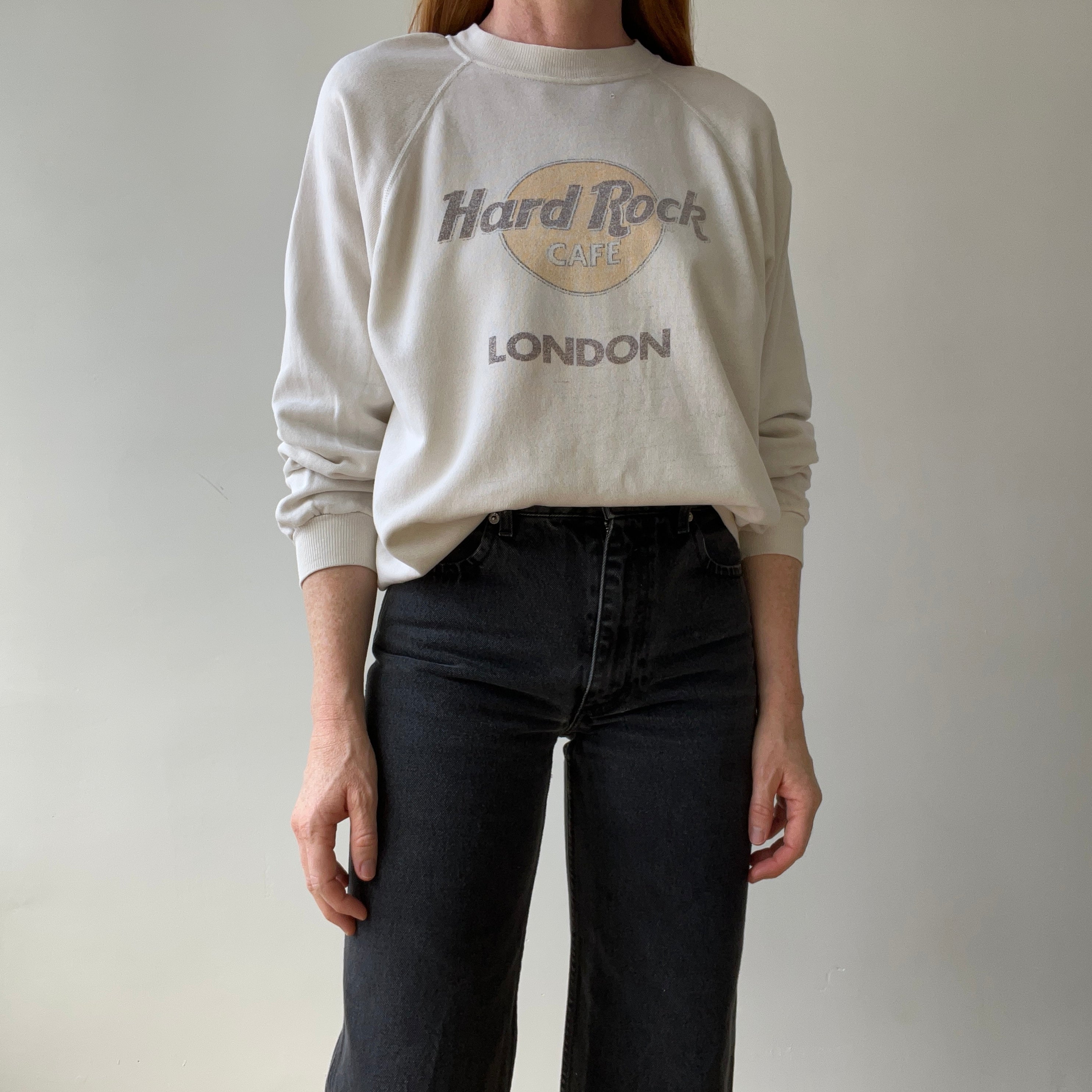1990s Hard Rock Cafe London Sweatshirt - Thinned Out Dumpster Chic